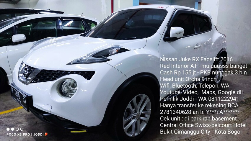 Nissan Juke RX Facelift Red Interior 2016